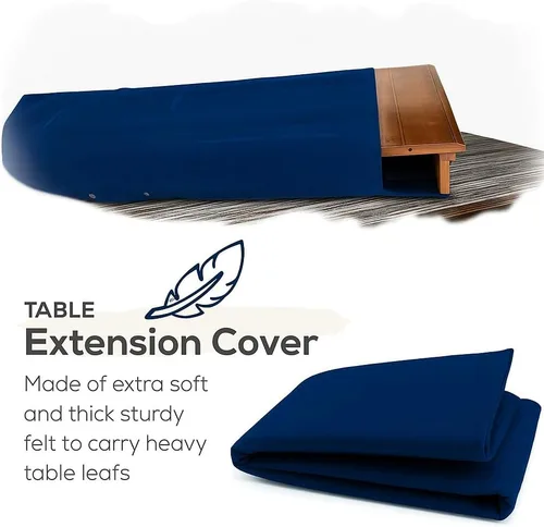 Vista 3 de Dining Table Leaf Storage Bag, Thick Felt Secure Fit, Ultra-Soft, Scratch-Resistant with Adjustable Closure BLUE, 29 x 50 1 PACK