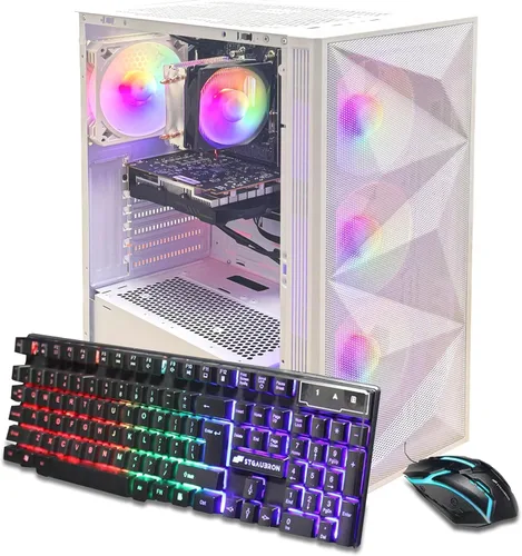 Vista 7 de STGAubron Gaming PC Desktop, Core i5-13400F, RTX 3050 6G, 16G DDR4,512G SSD