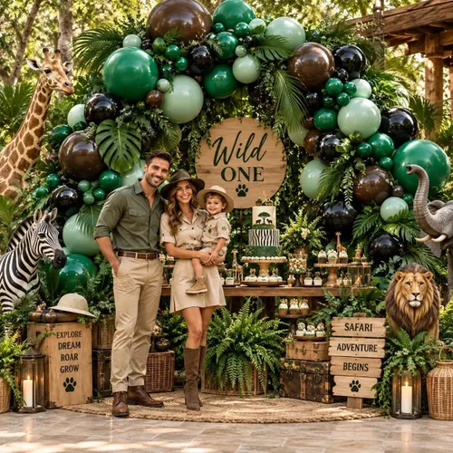 Vista 6 de Globos negros, verdes y marrones, doble relleno, color verde esmeralda oscuro, kit de arco de guirnalda de globos para Navidad, Año Nuevo Negro