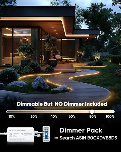 Vista 4 de KANAYA Luz de cuerda LED de neón de 16 pies con certificación ETL, CA 110V-120V conectable cortable iluminación IP65 impermeable, para decoración