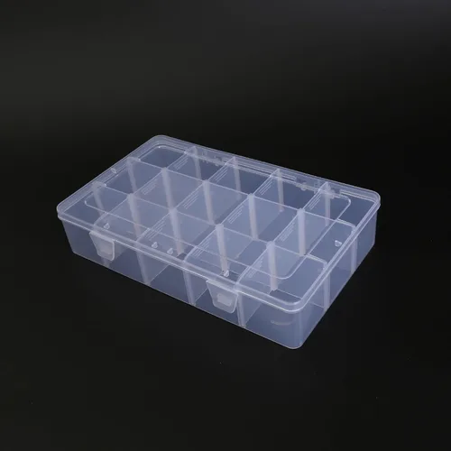 Vista 10 de Kamay's Caja de almacenamiento de plástico XL resistente ajustable con 24 compartimentos con sello de junta tórica, 3 cerraduras gruesas a presión