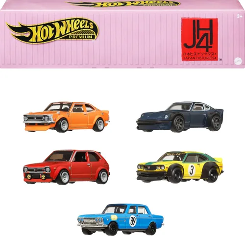Vista 15 de Hot Wheels Forza - Paquete de 5 autos de carreras de juguete de The Video Game, vehículos fundidos a escala 1:64: Ford, Lamborghini, Porsche, Nissan
