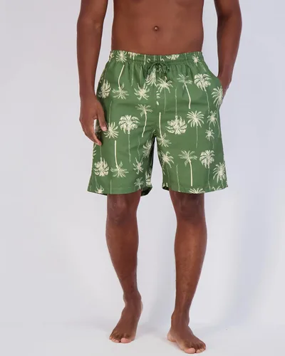Vista 2 de Paquete de 3 Traje de baño para hombre de 7 pulgadas con cordón para playa, UPF traje de baño para surf, disponible en tallas grandes y altas