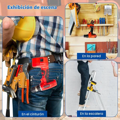 Vista 7 de 10 clips de cinturón para Dewalt, Anglecai 304 clips de herramientas de taladro de acero inoxidable