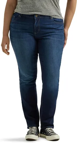 Vista 6 de Lee Jeans legendarios de pierna recta de tiro medio para mujer de talla grande Anchor