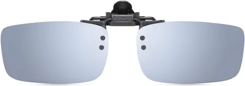 Vista 18 de Gafas de sol polarizadas con clip de metal abatibles y sin montura para gafas graduadas Negro