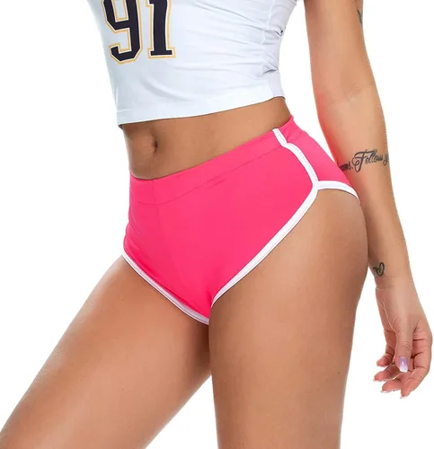 Vista 5 de Pantalones cortos de entrenamiento para mujer, suaves, elásticos, para fitness, deportes, yoga, pantalones cortos atrevidos, cómodos, para ciclismo