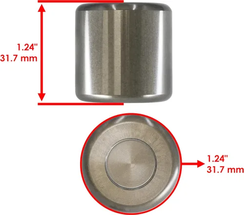Vista 2 de Caltric - Pistón de pinza de freno delantero para Arctic Cat Prowler Xt 650 4X4 automático 2006-2009