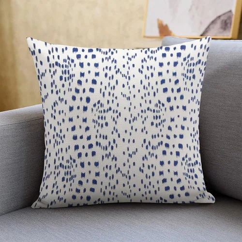 Vista 5 de POMOTER Brunschwig Fils Les Touches Azul y Blanco Funda Decorativa para Almohada Fundas para Almohada Modernas Fundas de Almohada 40 x 40 cm