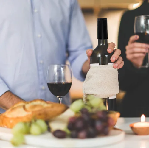 Vista 4 de 100 tapas de sellado de película termorretráctil negras para botellas de vino, envoltura retráctil, sello de botella de vino, papel de aluminio