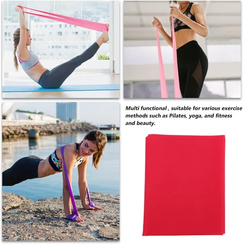 Vista 4 de Versátil banda de resistencia de yoga para entrenamiento de fuerza de cuerpo completo, estiramiento, pilates, entrenamiento, uso de banda