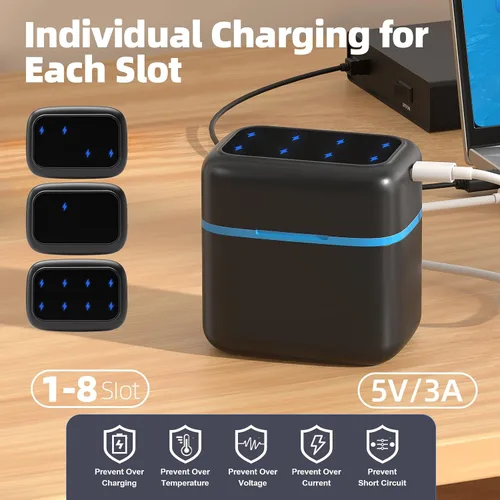 Vista 3 de Batería recargable AA, batería de litio de 1.5V 3600mAh, paquete de 2