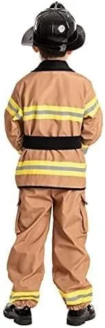 Vista 5 de Disfraz unisex de bombero para Halloween para niño