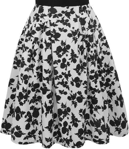 Vista 4 de oxiuly - Vestido de fiesta para mujer estilo vintage con bolsillos de parches OX165