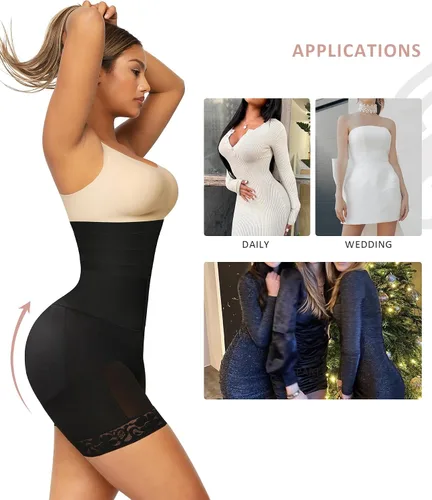 Vista 5 de FeelinGirl Faja moldeadora para mujer con control de abdomen, levantador de glúteos, moldeador de cuerpo, pantalones cortos más delgados con cintura