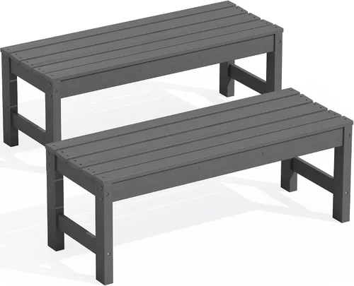 Vista 33 de SERWALL 2-Person Backless Outdoor Bench 56 Inches, Aruba
