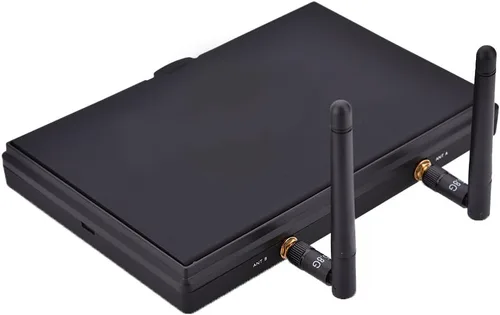 Vista 7 de FPV Monitor Dual Receptor 5.8GHz 40Channels 7Inch LCD Monitor/Pantalla Receptor Monitor para FPV Drone Quadcopter con Receptor Inalámbrico 140/120