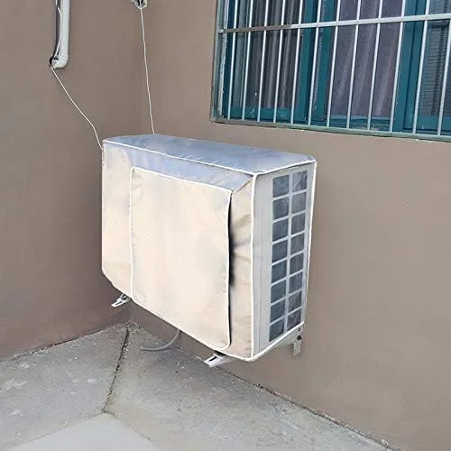 Vista 6 de Cubierta de aire acondicionado impermeable a prueba de polvo Ventana al aire libre Unidad de CA Mini Split Sistema de Aire Acondicionado Cubierta