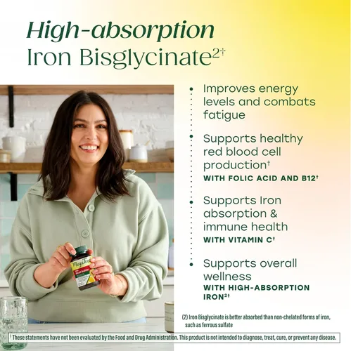 Vista 5 de MegaFood Suplemento de hierro constructor de sangre, apoyo energético, vegano, 30 tabletas Increase Iron Levels Without Side Effects, Improves
