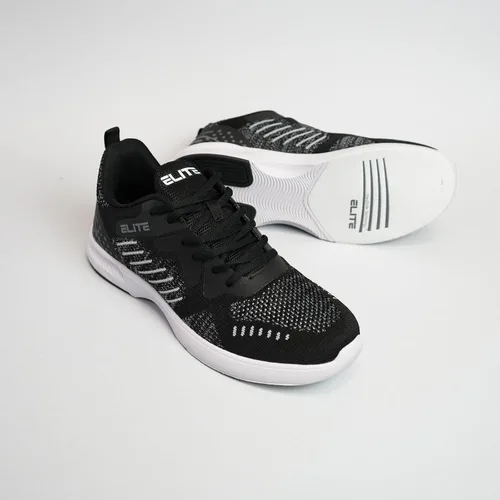 Vista 9 de ELITE Zapatos de bolos Freedom Athletic con cordones para hombre con suela deslizante universal para jugadores diestros o zurdos