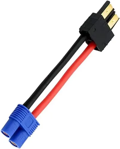 Vista 5 de 2 pares de adaptadores de cargador de batería para conector de identificación Traxxas a EC3 macho hembra, carga o conversión de enchufes de batería