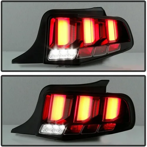 Vista 5 de Luz trasera izquierda derecha negro transparente para Ford Mustang Lente Transparente