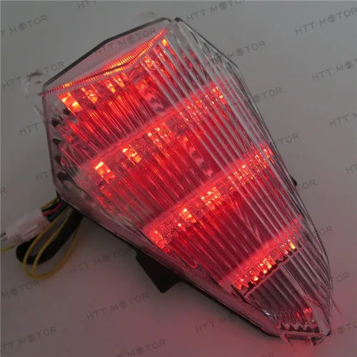 Vista 5 de MT046 - Luz trasera transparente compatible con Yzf R6 Yzf-R6 2006 2007 2008 2009 2010 2011 2012 2013