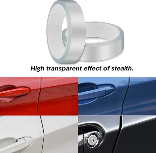 Vista 7 de ToLanbbt Protector Invisible para Borde de Puerta de Automóvil, Protectores de Umbral de Puerta Automotriz Anti-Rayones, Cinta Adhesiva Impermeable