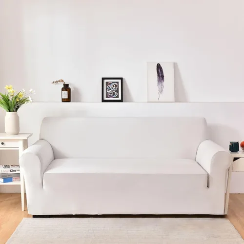 Vista 14 de Konsilsa Funda elástica para sofá de 1/2/3/4 plazas, funda universal para sillón suave, lavable, antideslizante, adecuada para protector de muebles