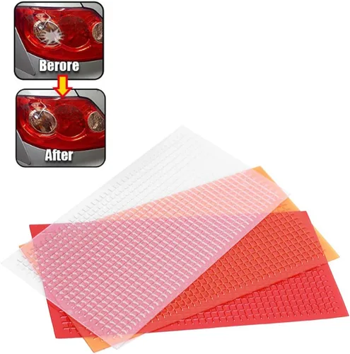 Vista 4 de Fydun Cinta de luz trasera, 3 piezas de reparación de lentes automáticas, luces de coche, película de reparación de grietas, paquete múltiple