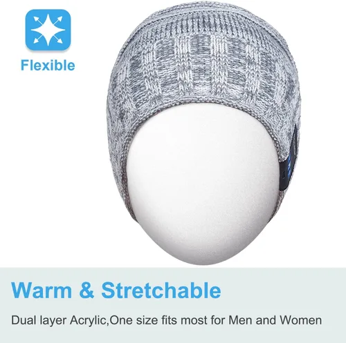 Vista 81 de Rotibox - Gorro inalámbrico con Bluetooth para deportes al aire libre, regalo de Navidad.