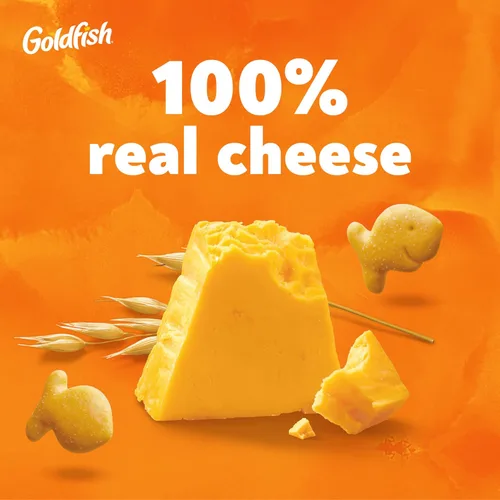 Vista 10 de Goldfish Galletas de queso cheddar, horneadas con grano entero, caja de 27.3 onzas