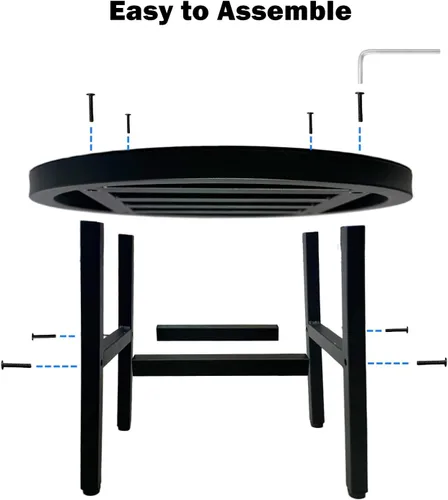 Vista 8 de Soporte para plantas para interiores y exteriores, soporte de metal de 13 pulgadas de alto, soportes de pedestal de hierro forjado resistentes