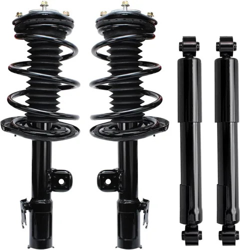 Vista 33 de Detroit Axle - Kit de amortiguadores de 4 puntales para Ford Escape 14-19, 2 puntales delanteros con resorte helicoidal 2 amortiguadores traseros