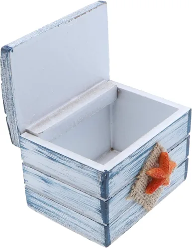 Vista 2 de SandT Collection Star Fish - Caja de baratijas con temática náutica de 3 pulgadas