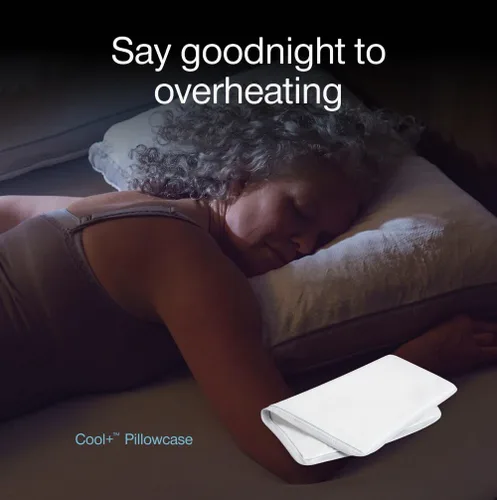 Vista 8 de Coop Cool+ Funda de almohada, tamaño Queen, funda de almohada refrescante para almohadas de espuma viscoelástica, ultra suave, resistente a