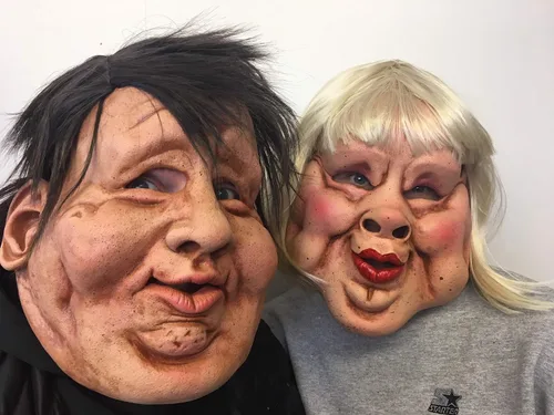 Vista 5 de Zagone Studios Máscara Fat Eddie, máscara de hombre gordo una edición coleccionista Be Something Studios máscara beige