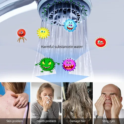 Vista 3 de 1 paquete de 1.76 oz de repuesto para filtro de ducha mineral, cuentas de agua purificadora, cuentas de piedra natural para filtro de cabezal