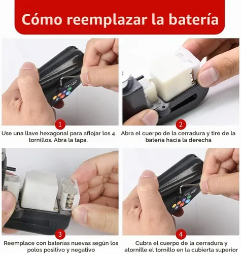 Vista 6 de Set de Candado de Disco con Alarma, Candado de Freno, Antirrobo Impermeable 110 dB con Pasador de 7 mm y Cable de Recordatorio de 1.5 m
