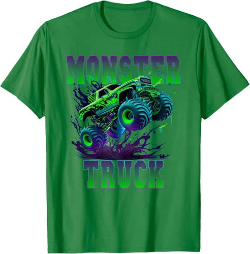 Vista 4 de Camiseta Monster Truck 4x4, Negro