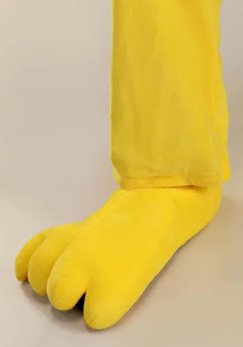 Vista 5 de Disfraz de hipopótamo hambriento hambriento amarillo adulto