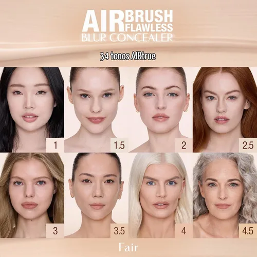 Vista 7 de Charlotte Tilbury AIRbrush Corrector de desenfoque impecable – Corrector para ojeras, manchas y más – Hidratante, cobertura completa con un acabado
