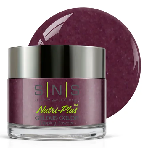 Vista 14 de SNS Polvo de inmersión de uñas, polvo de inmersión de color geloso - Acai Bowl (negro) - Color de uñas de larga duración dura 14 días - Bajo olor
