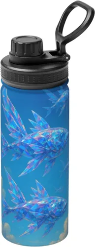 Vista 12 de Leafy Seadragon - Hervidor de agua aislado de acero inoxidable Botella de agua divertida con estampado Ideal para deportes y viajes Seadragón