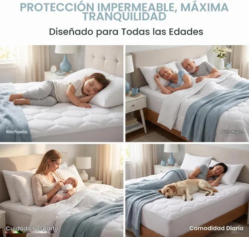 Vista 6 de Softhour Protector de colchón doble, protector de colchón impermeable