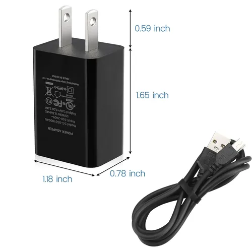 Vista 5 de Cargador Smays para calculadora gráfica TI-84 Plus CE, TI-Nspire CX/CX CAS Cargador USB con cable de carga de 3 pies