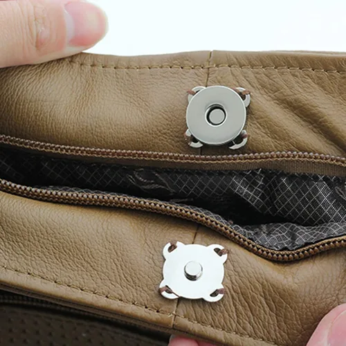 Vista 3 de WAFJMAF - 10 juegos de cierres magnéticos para bolsas, botones a presión, monedero ideal para cierre, bolso, ropa, costura, manualidades, no Negro