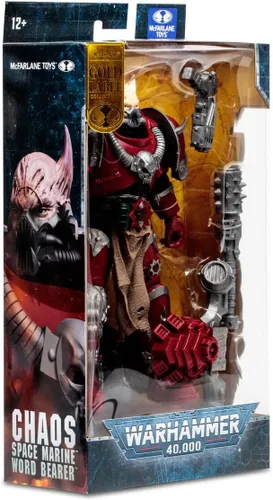 Vista 9 de McFarlane Toys Warhammer 40000 7IN Figuras WV6 - Chaos Space Marine (portador de palabras) (etiqueta dorada)