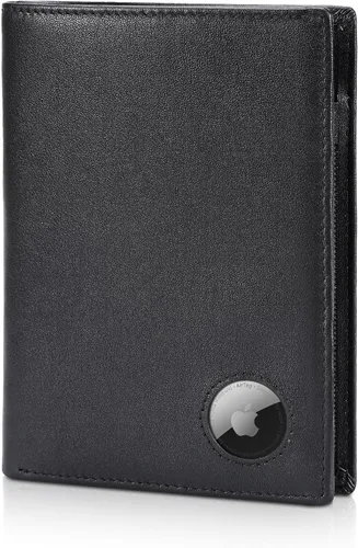 Vista 20 de Polare - Cartera de viaje de piel con bloqueo RFID para hombres y mujeres, Negro -, Cartera con bloqueo RFID