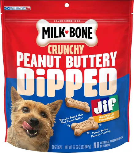 Vista 9 de Milk-Bone Golosinas bañadas en mantequilla de maní para perros